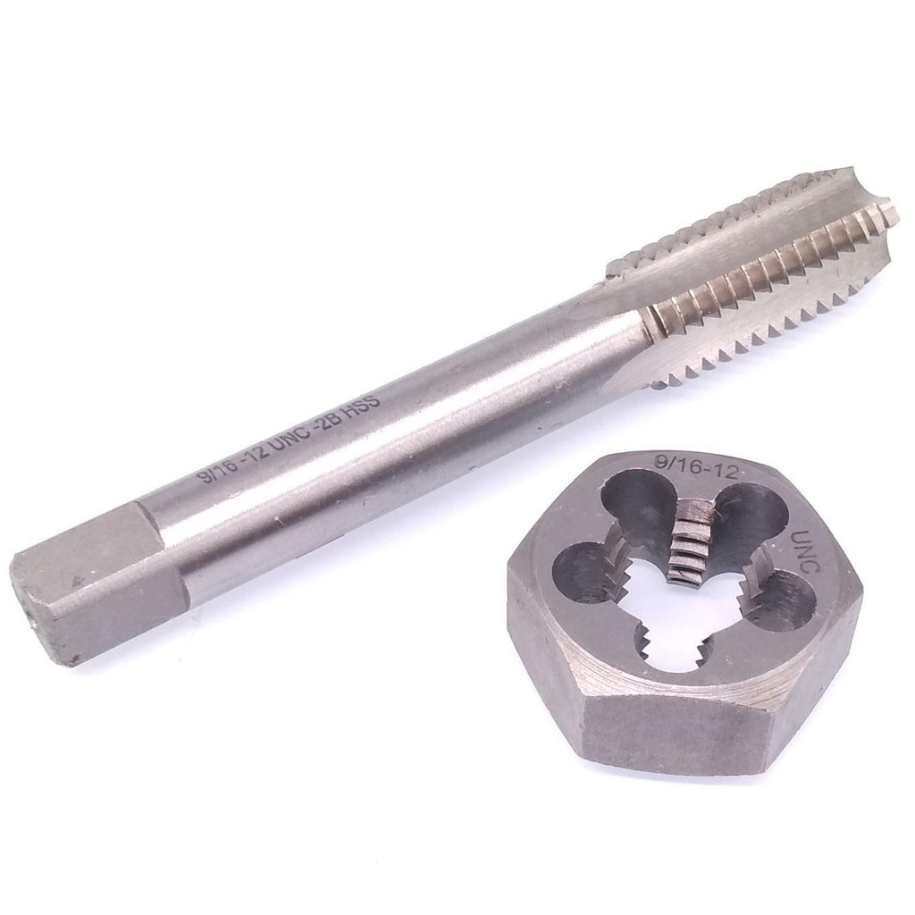 US Stock HSS 9/16-12 Tap & 9/16-12 Hexagon Die Thread Right Hand Set