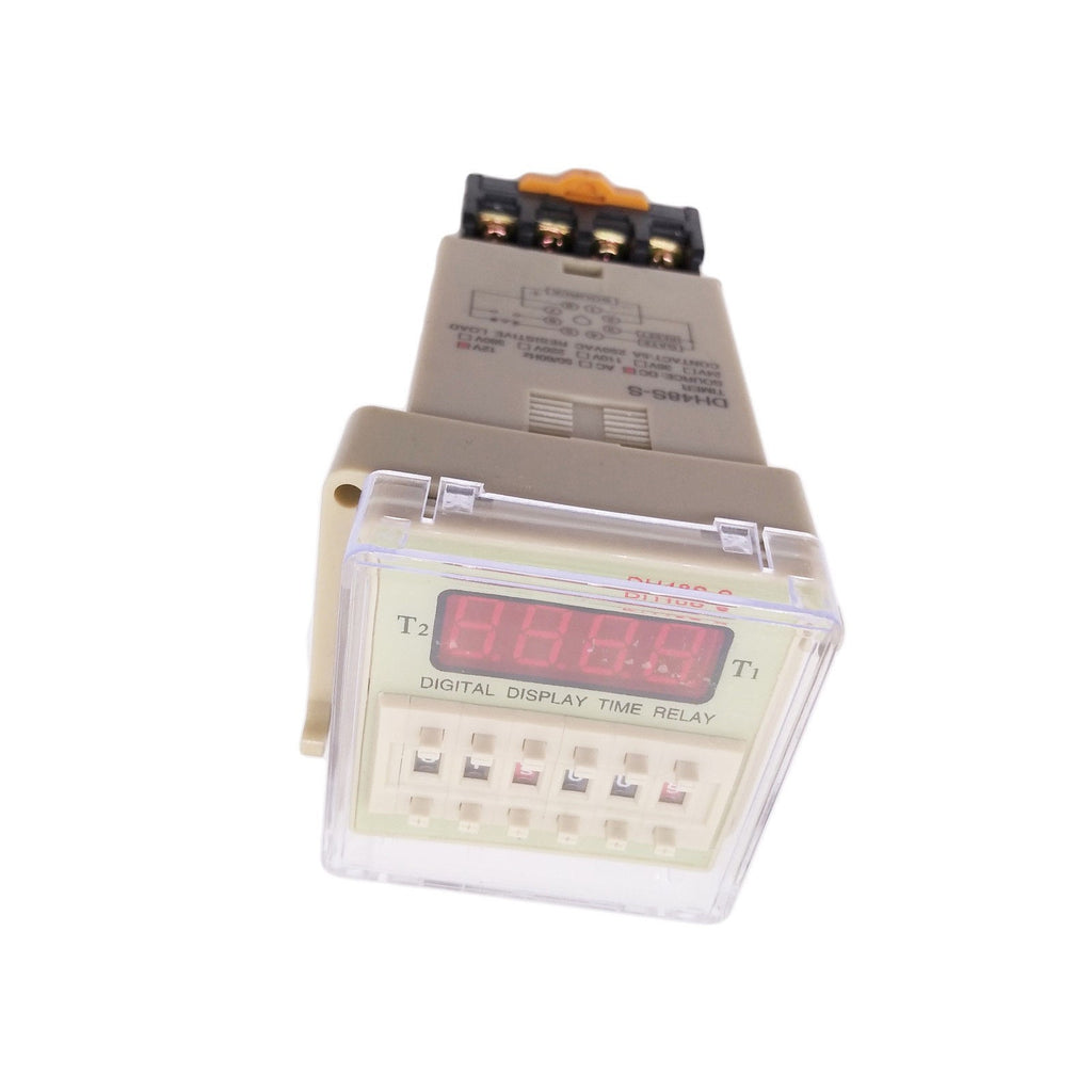AU Stock DC 12V Digital Precision Programmable Time Delay Relay DH48S-S & Base
