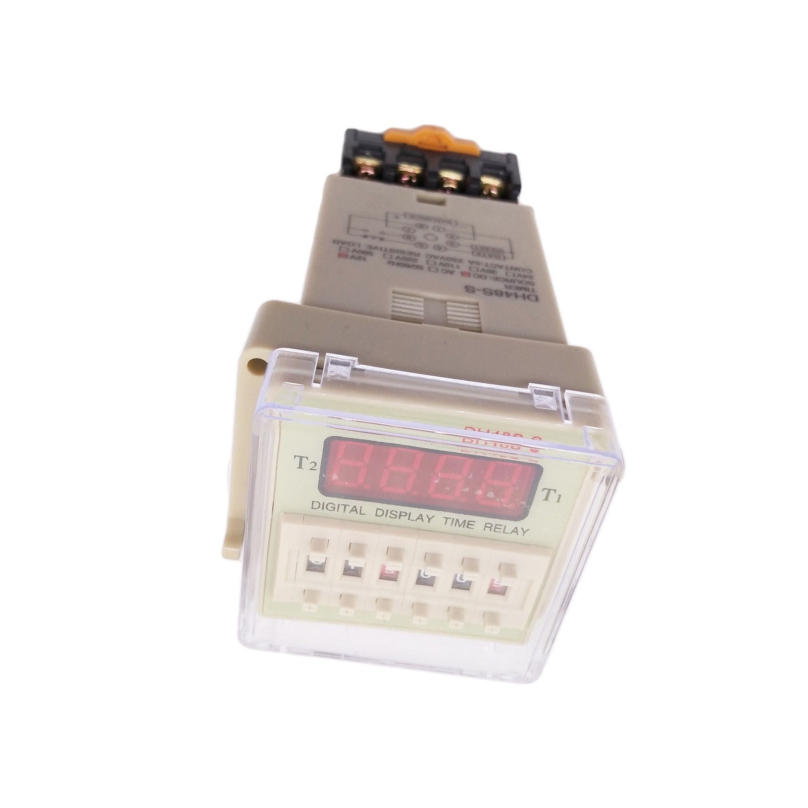 AU Stock DC 12V Digital Precision Programmable Time Delay Relay DH48S-S & Base