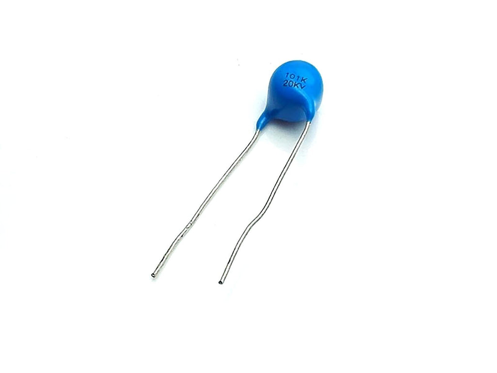 5pcs High Voltage Ceramic Disc Capacitors 100pf 0.1nf 101 20000V 20KV