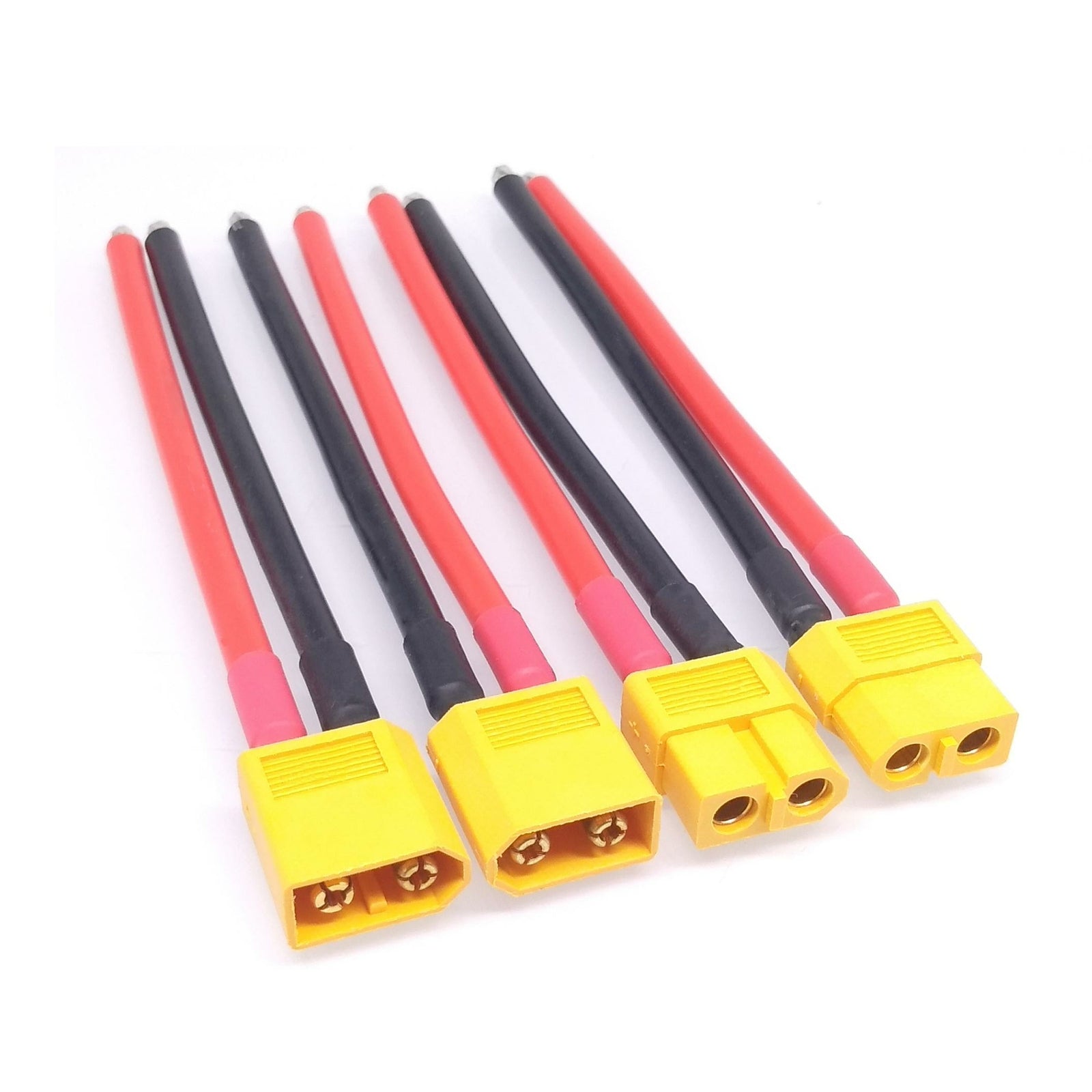 2sets XT60 Battery Male Female Connector Plug with Silicon 12 AWG Wire 100mm