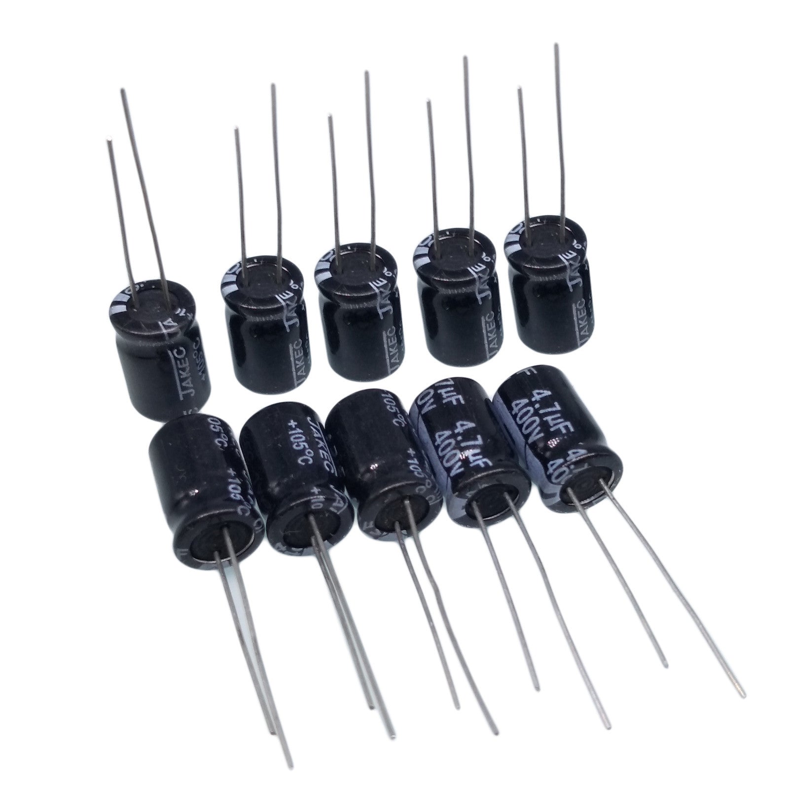US Stock 50pcs Electrolytic Capacitors 4.7uF 4.7mfd 400V +105℃ Radial 8 x 13mm