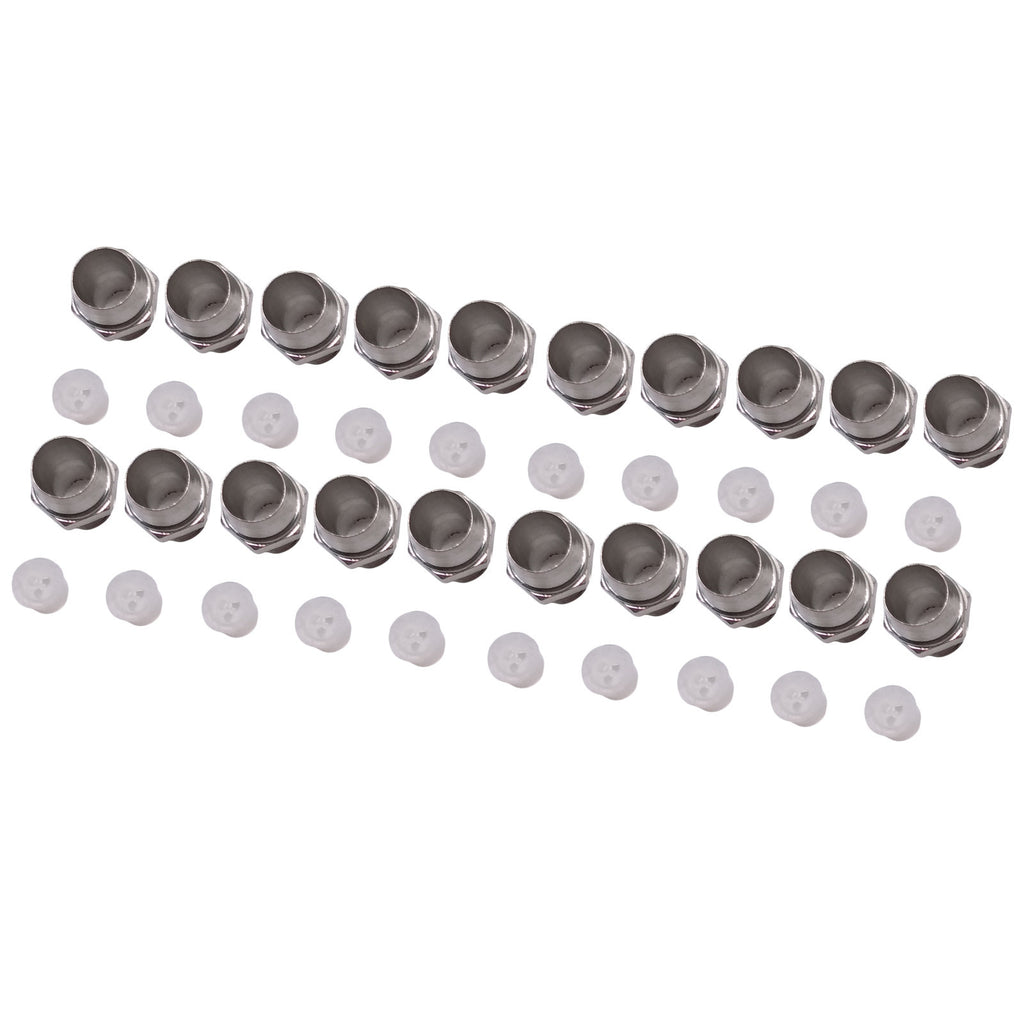 50pcs 5mm Chrome Metal LED Bezel Holder Panel Display
