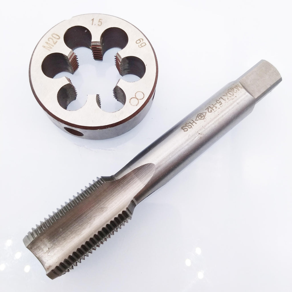 HSS M20 x 1.5mm Tap & M20 x 1.5mm Die Metric Thread Right Hand