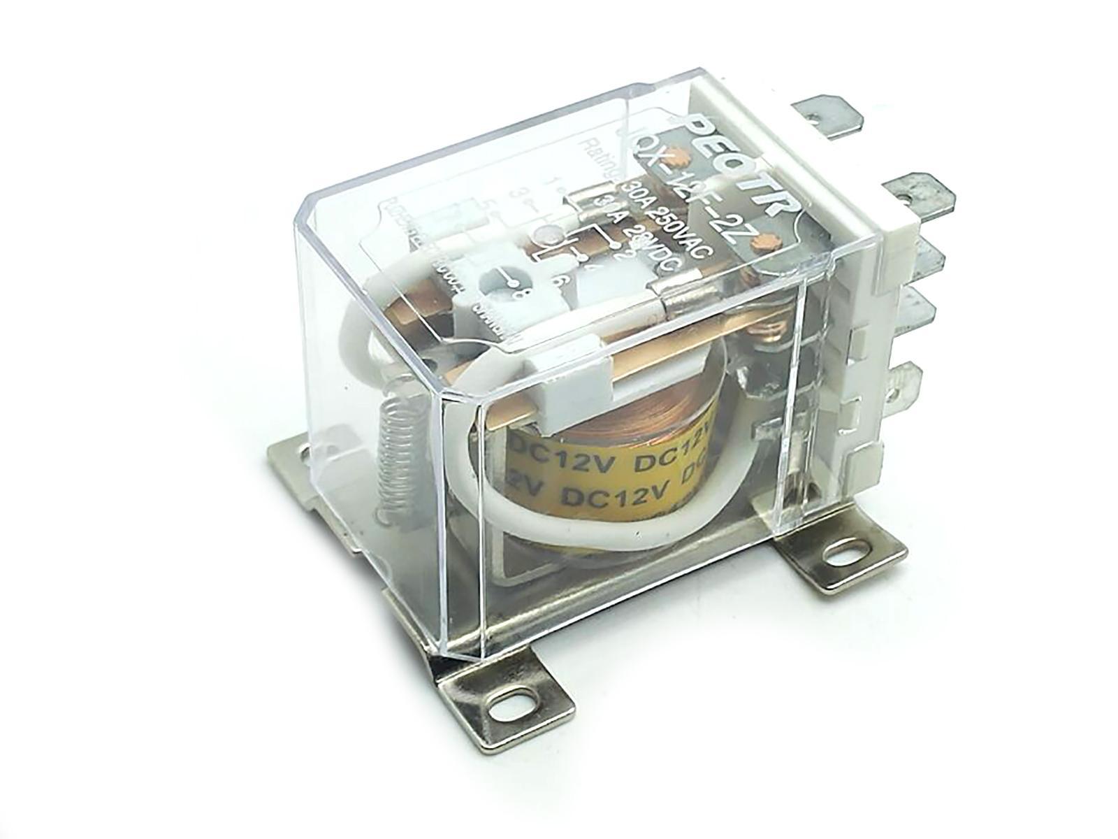 US Stock JQX-12F 2Z DC 12V 30A DPDT General Purpose Power Relay 8 Pin