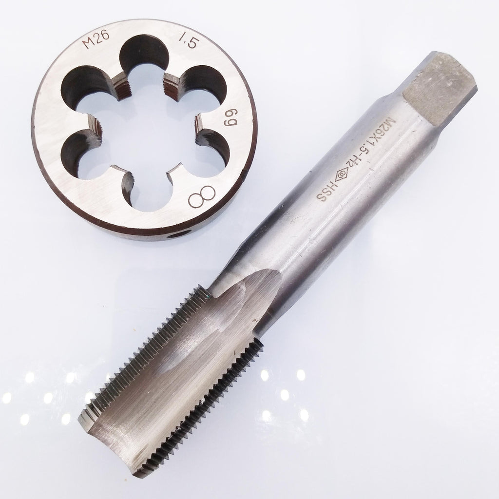 AU Stock  HSS M26 x 1.5mm Tap & M26 x 1.5mm Die Metric Thread Right Hand