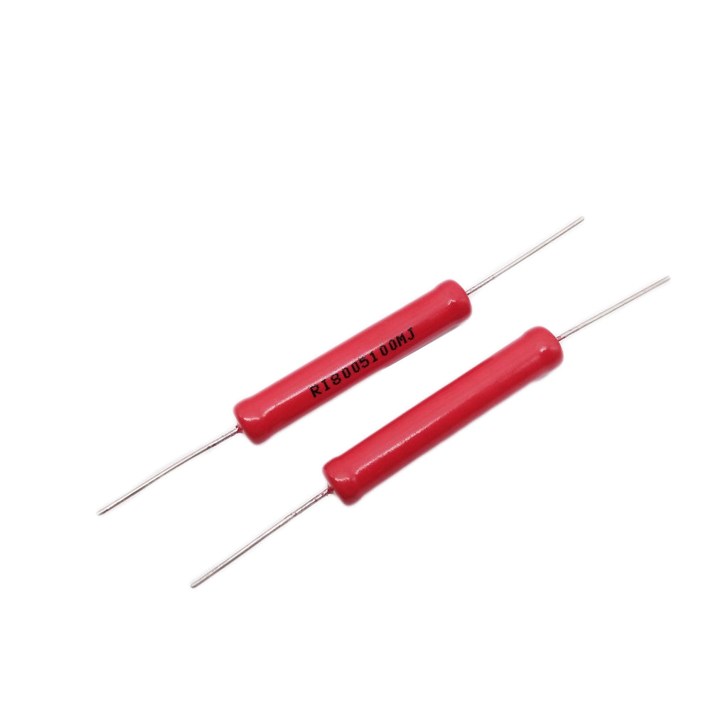 US Stock 2pcs 5W Watts 10KV High Voltage Glass Glaze Resistors 100M ohm