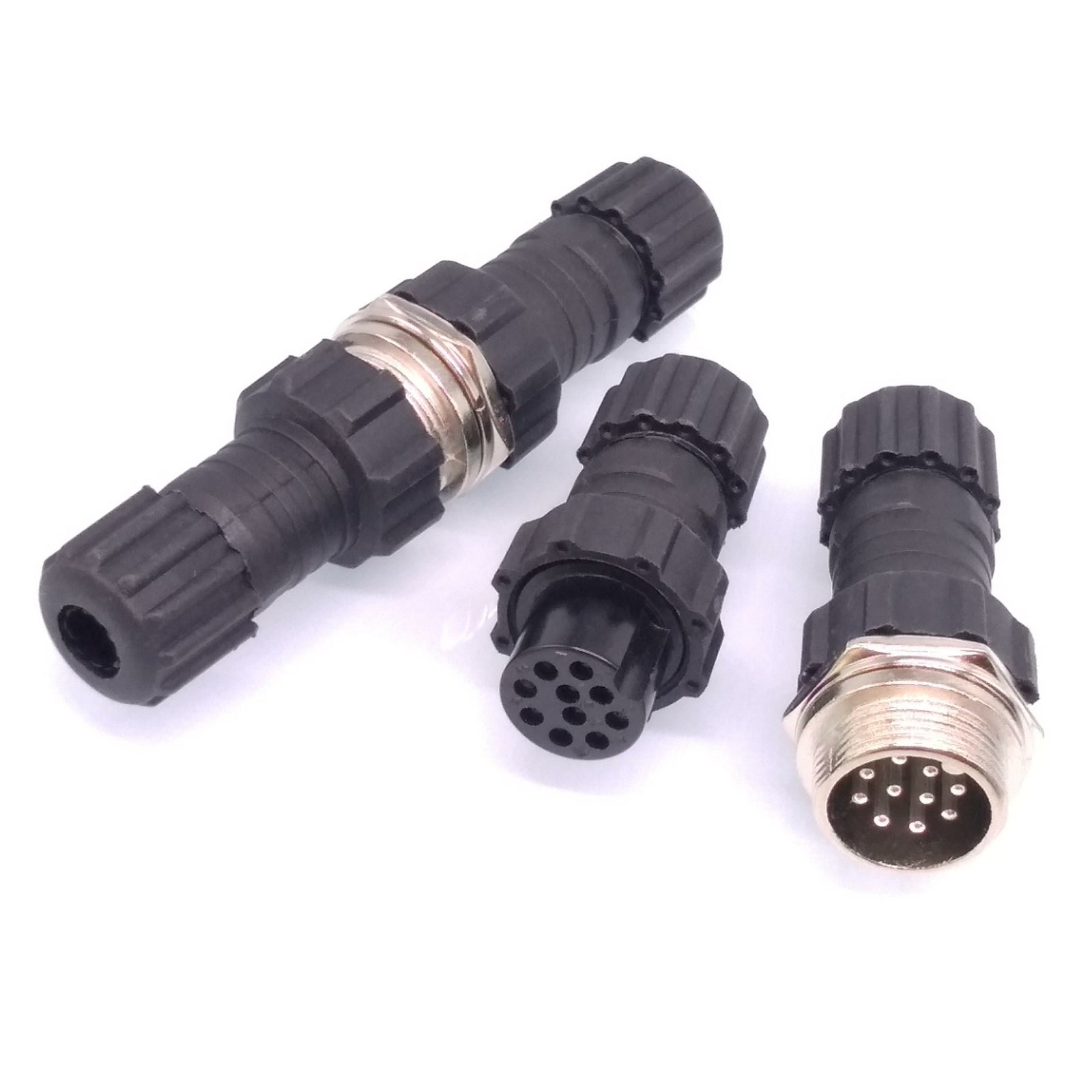2Sets GX16 Waterproof Aviation Connector Plug Socket Sensor 10pin