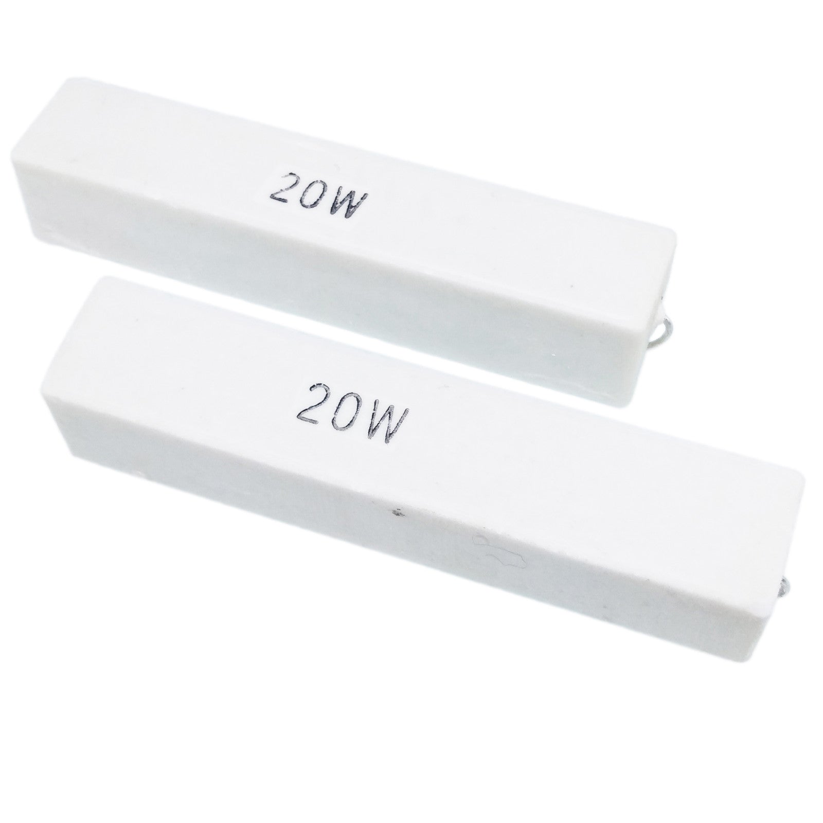US Stock 2pcs 4 ohm 4RΩJ 20 watt Axial Ceramic Cement Power Resistor 20W