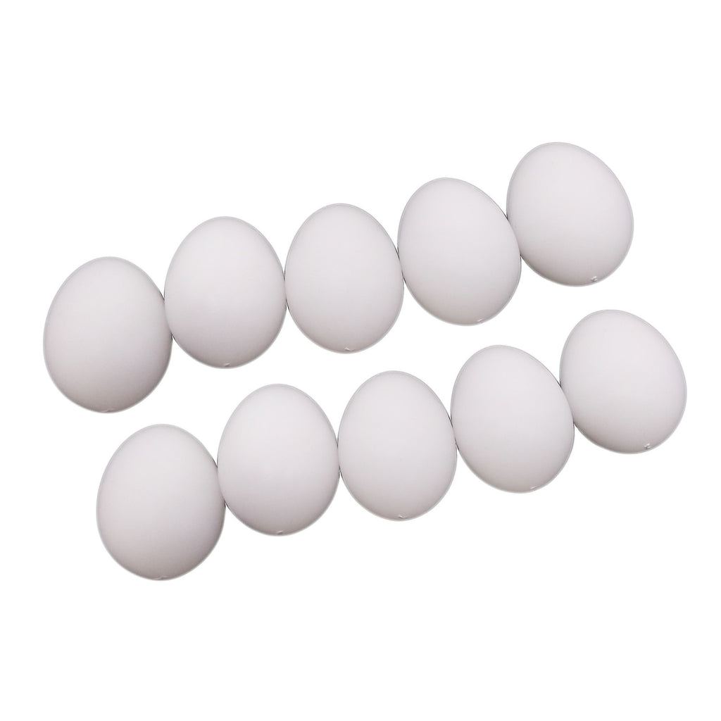 AU Stock 10x Solid Plastic Fake Dummy Egg Artificial For Pigeons White 1.5"x1.1"