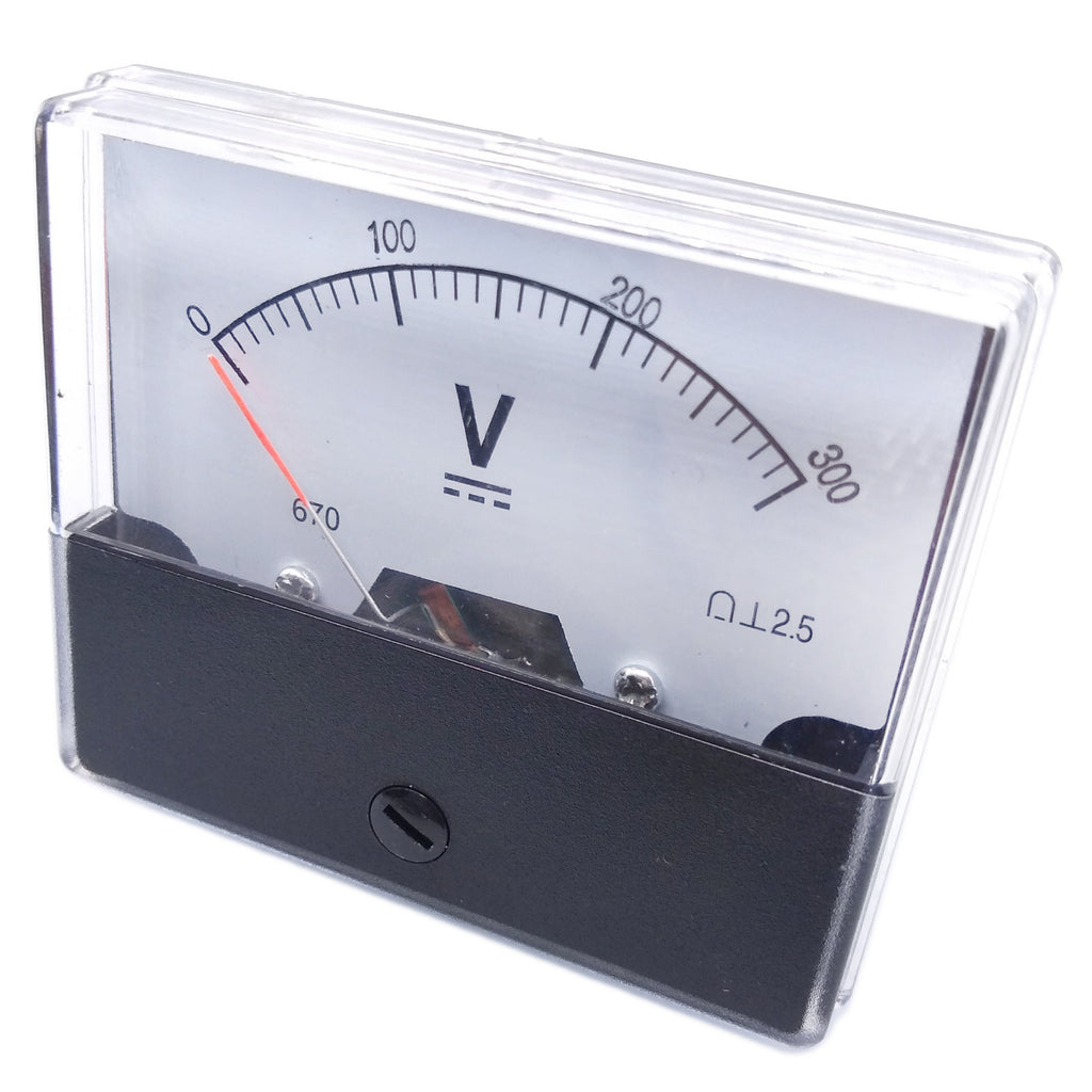 US Stock Analog Panel Volt Voltage Meter Voltmeter Gauge DH-670 0-300V DC