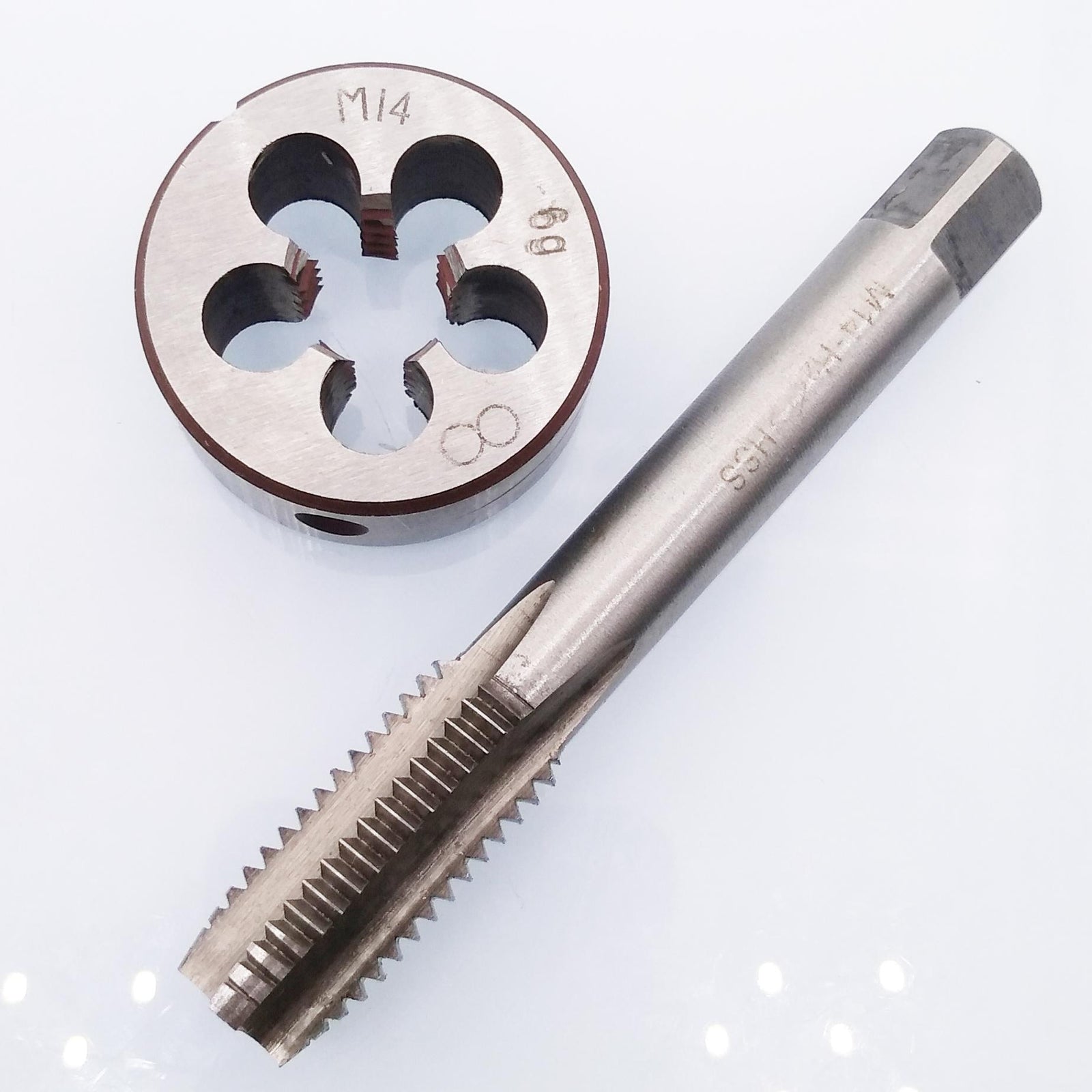 US Stock HSS M14 x 2mm Tap & M14 x 2.0mm Die Metric Thread Right Hand
