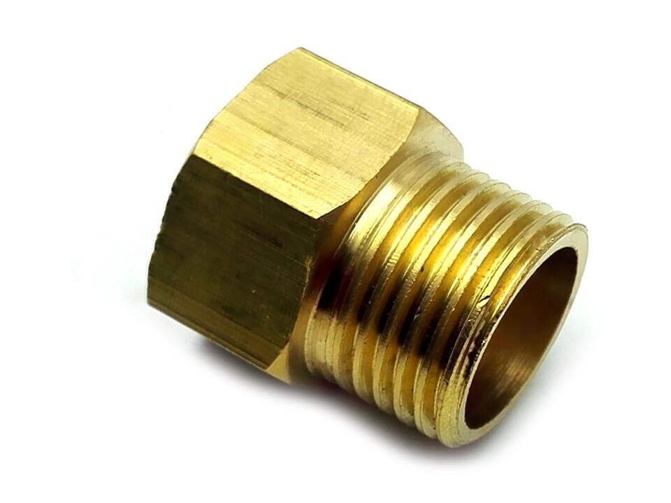 US Stock 2x 1/2" BSP DN15 Male Thread to 1/2" BSP Female Brass Coupler Connector