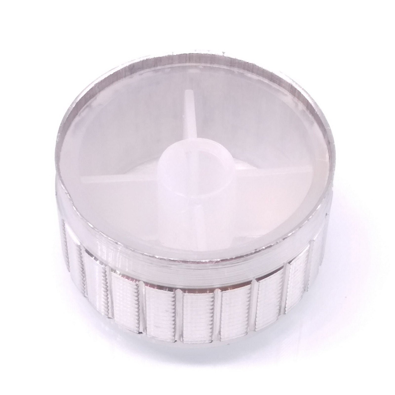 10pcs Silver Aluminum Volume Control Knob Amplifier Wheel 30*17mm D-Shaft