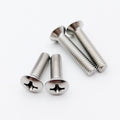 50pcs M2.5 x 12mm 304 Stainless Steel Cross Phillips Countersunk Head Screw Bolt