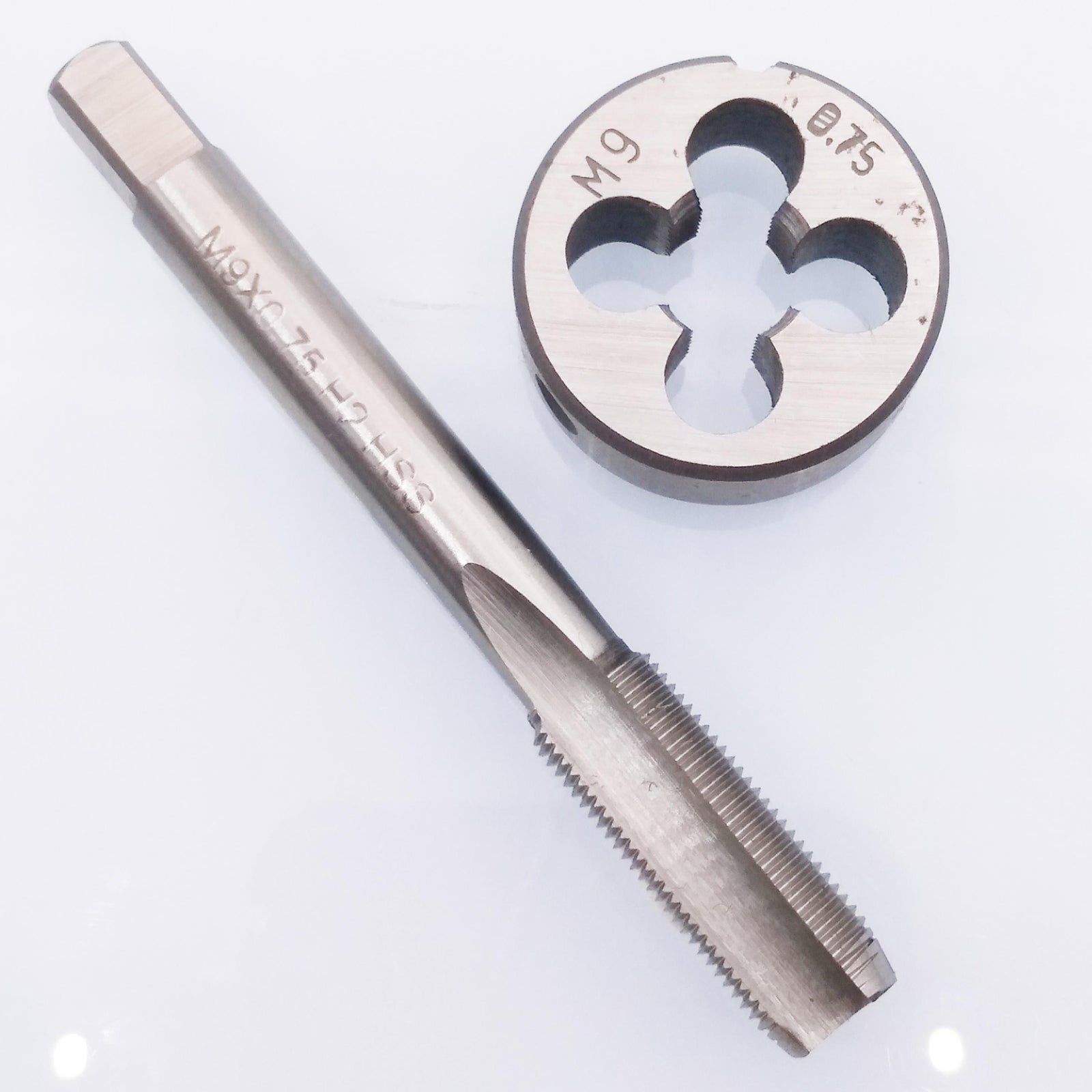 AU Stock HSS M9 x 0.75mm Tap & M9 x 0.75mm Die Metric Thread Right Hand