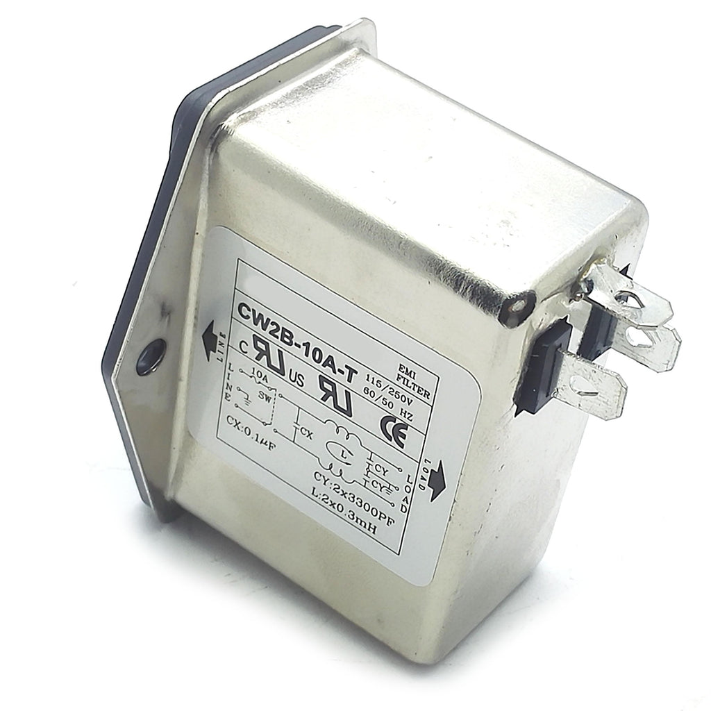 Solder Lug Terminals IEC 320 C14 Power Socket EMI Filter Switch & Fuse Holder 02