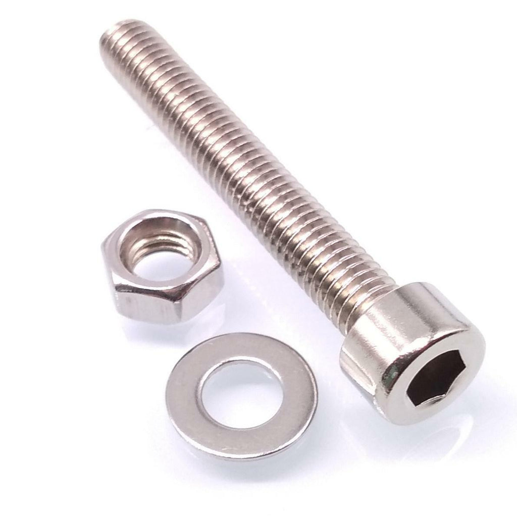 50x M5 x 40mm Socket Head Cap Screws Stainless Steel Allen Socket Nuts Washers