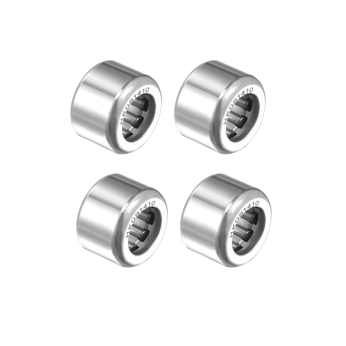 4pcs HK081410 Drawn Cup Needle Roller Bearings 8mm Bore, 14mm OD, 10mm Width