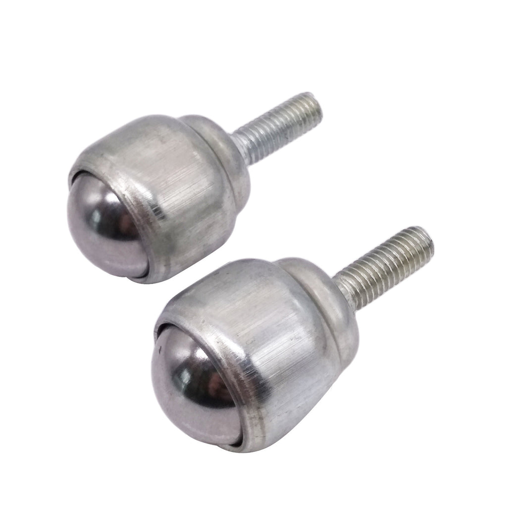 AU Stock 2pcs Dia 3/4'' Metal Ball Stud Transfer Bearing Unit Conveyor Roller M6