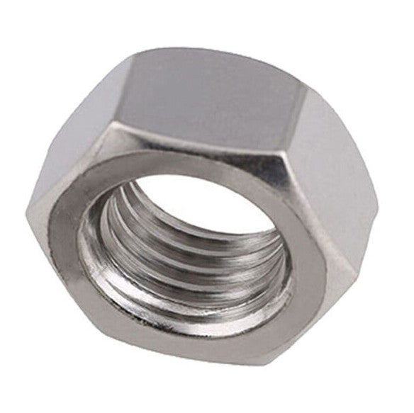 5pcs Hex Full Nuts Left Hand Reverse Thread M8 A2 Stainless Steel Zinc Plated