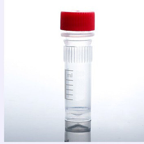 250pcs 1ml Red Plastic Vials Microcentrifuge Tubes Lab Screw Cap Tube