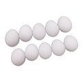 10x Solid Plastic Fake Egg Artificial For Pigeons White 1.5"x1.1"