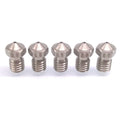 5pcs 3D Printer Extruder Stainless Steel Nozzle 0.8mm M6 Thread 1.75mm For E3D