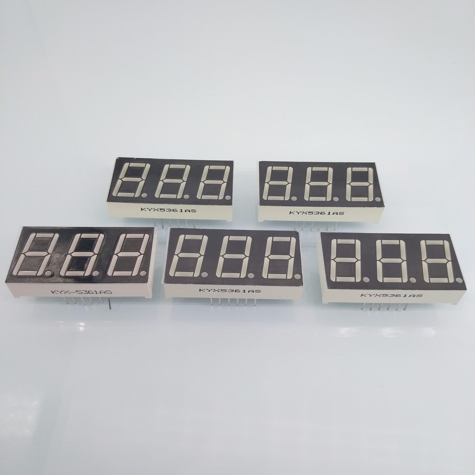 US Stock 5pcs 0.56 inch 3 Digit Red Led Display 7 Segment Common Cathode