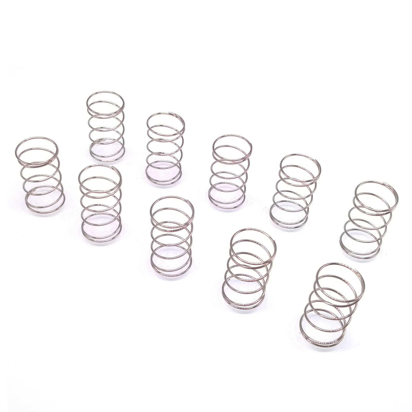 10x 0.6mm Wire Dia Stainless Steel Compression Spring Pressure OD 12mm Length 20