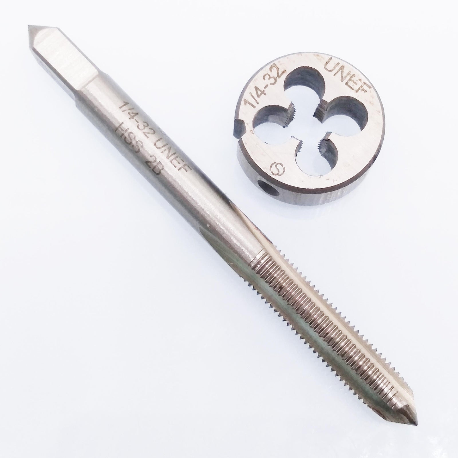 US Stock HSS 1/4-32 UNEF Tap & 1/4-32 UNEF Die Right Hand