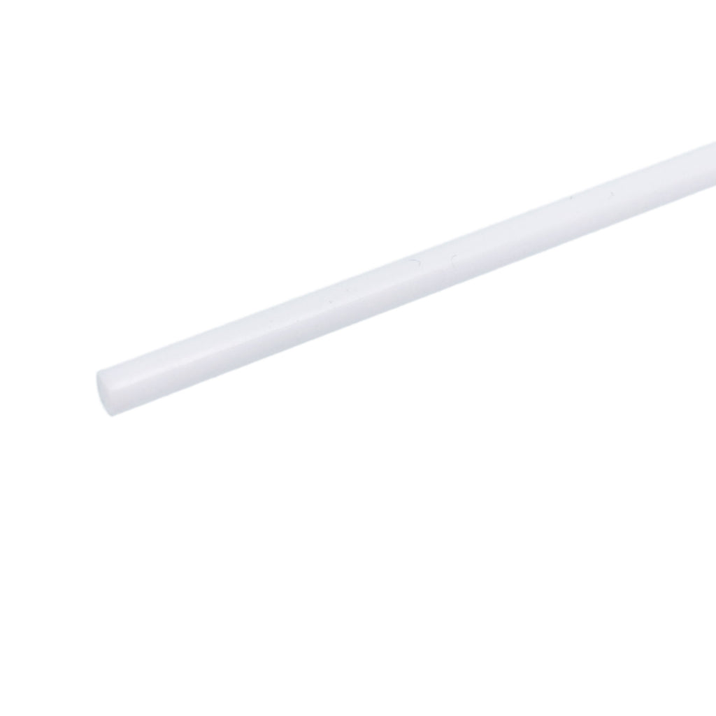 AU Stock 10x ABS Styrene Plastic Round Bar Rod Dia 2mm length 9.8" 250mm White