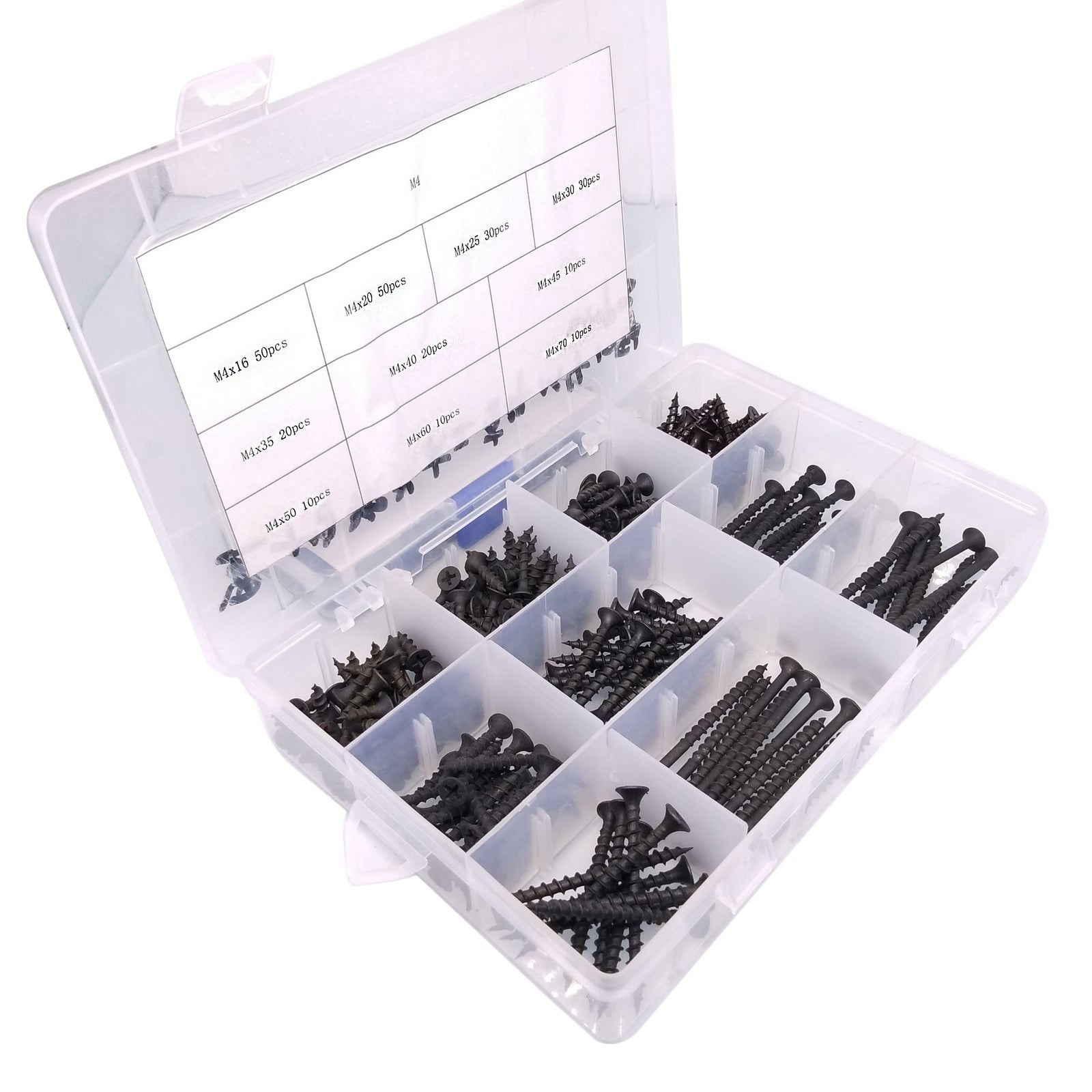 240x #7 Sheetrock Drywall Screw Phillips Bugle Head Coarse Thread Assortment Kit