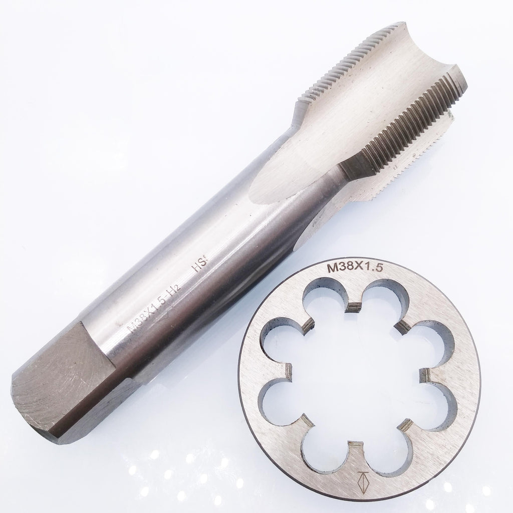 AU Stock HSS M38 x 1.5mm Tap & M38 x 1.5mm Die Metric Thread Right Hand
