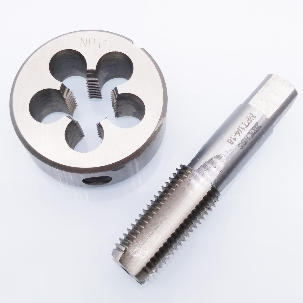 US Stock HSS 1/4-18 NPT Tap & 1/4-18 NPT Die Right Hand