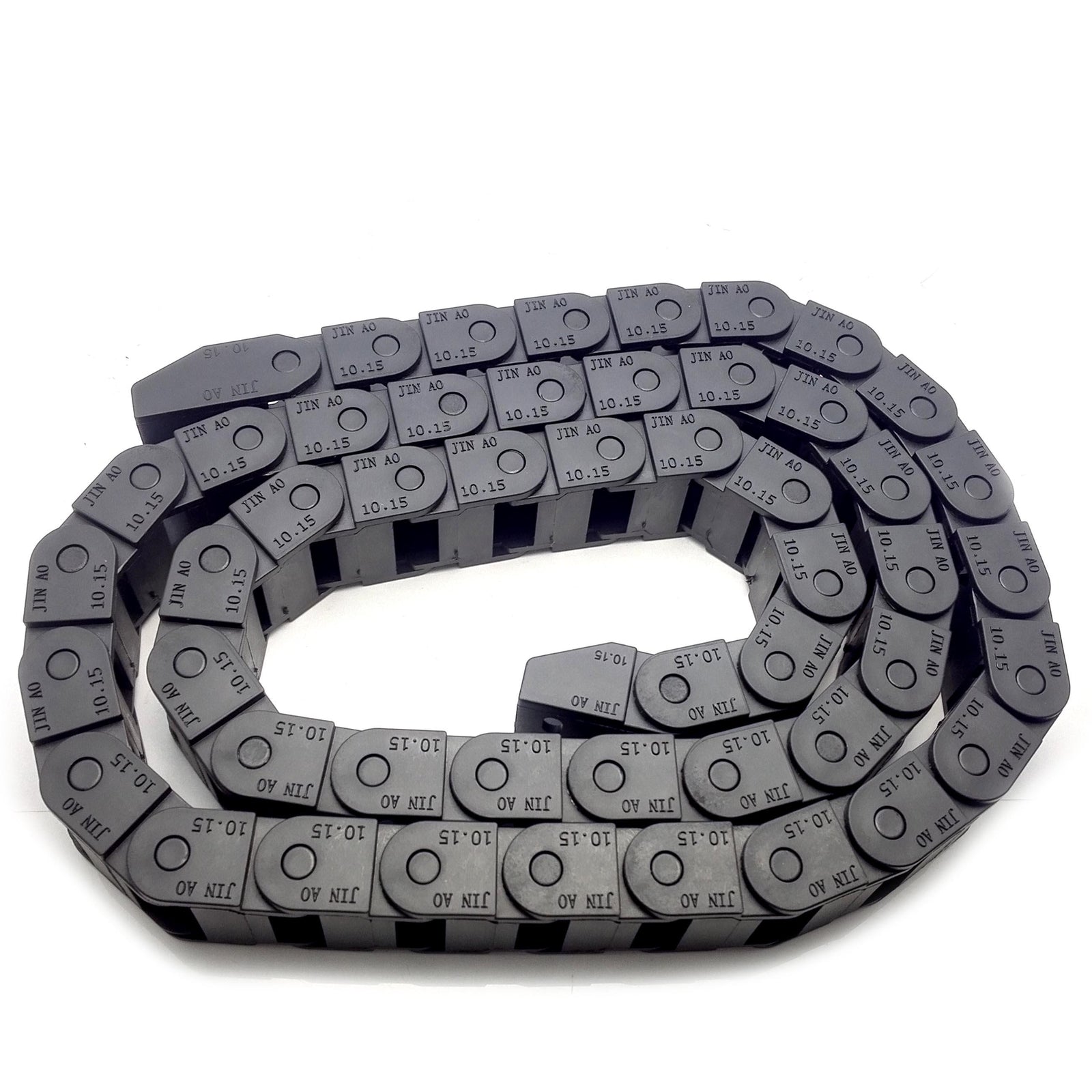 AU Stock  2M 2000mm Black Long Nylon Cable Drag Chain Wire Carrier 10 x 15mm