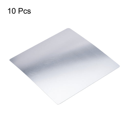 10pcs Flexible Mirror Sheet 50 x 50 x 0.3mm ±10% Self Adhesive Wall Sticker