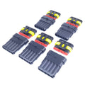 US Stock 5 Sets 5 Pin Way Sealed Waterproof Electrical Wire Connector Plug Kit