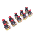 10 Units 2K B2K OHM Linear Taper Rotary Dual Potentiometer POT Red Knob