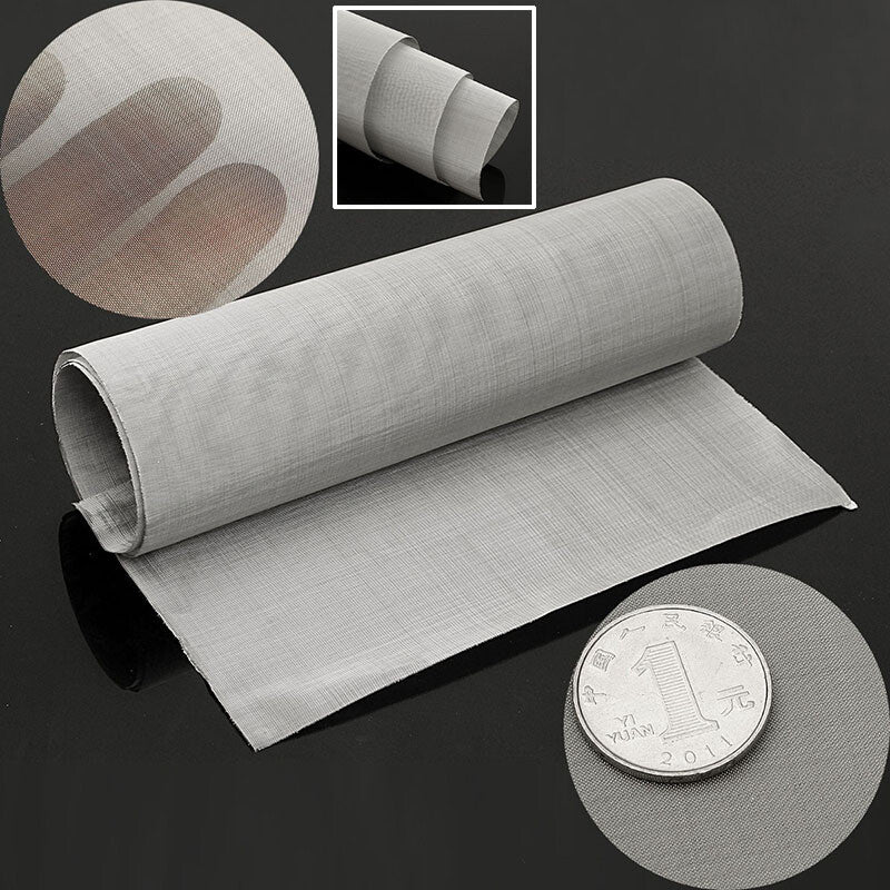 100 Micron Mesh Stainles Steel Woven Wire Cloth Screen Filter Sheet 12'' x 35"